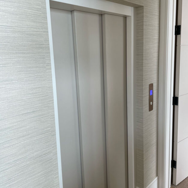 Crown Elevator home elevator installation in Stone Harbor NJ door view