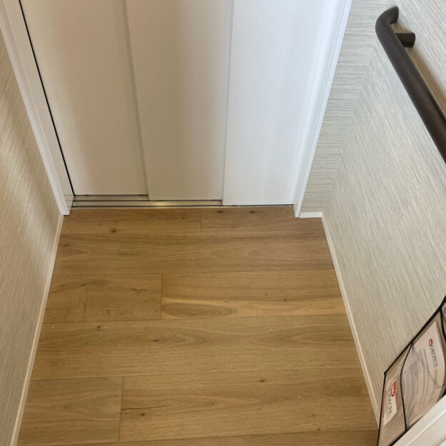 Crown Elevator home elevator installation in Stone Harbor NJ floor