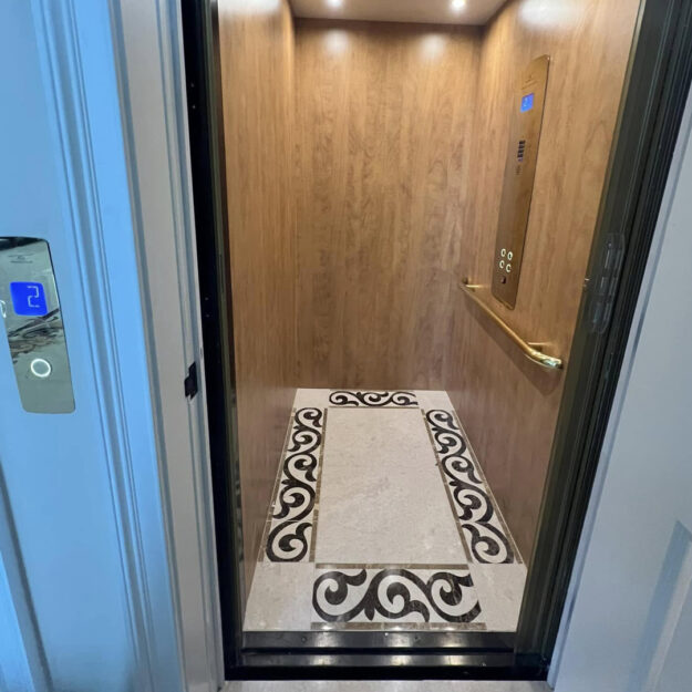 Crown Elevator installation Cream Ridge NJ brushed gold fixtures