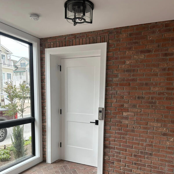 Crown Elevator New Jersey home elevator with 2 panel door