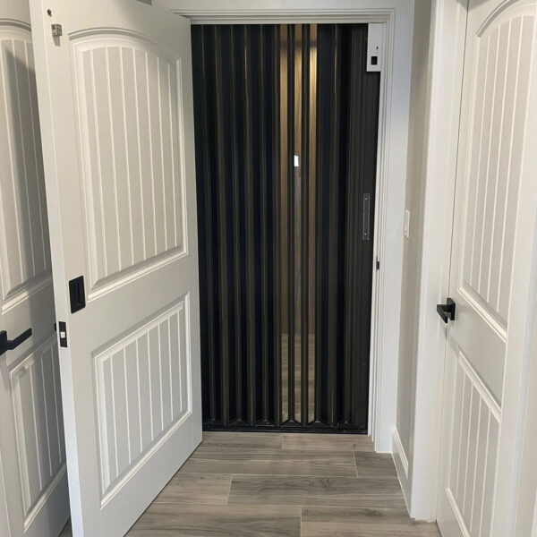 Crown Elevator Long Beach Island Installation black gates