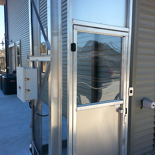 Open Aluminum Door