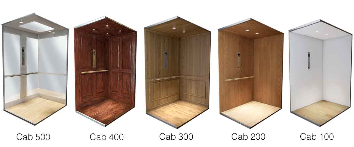 Crown Inclinator Elevator Cab Styles