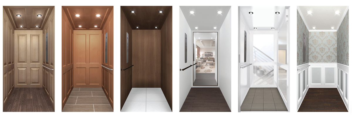 Garaventa Lift home elevator cab styles