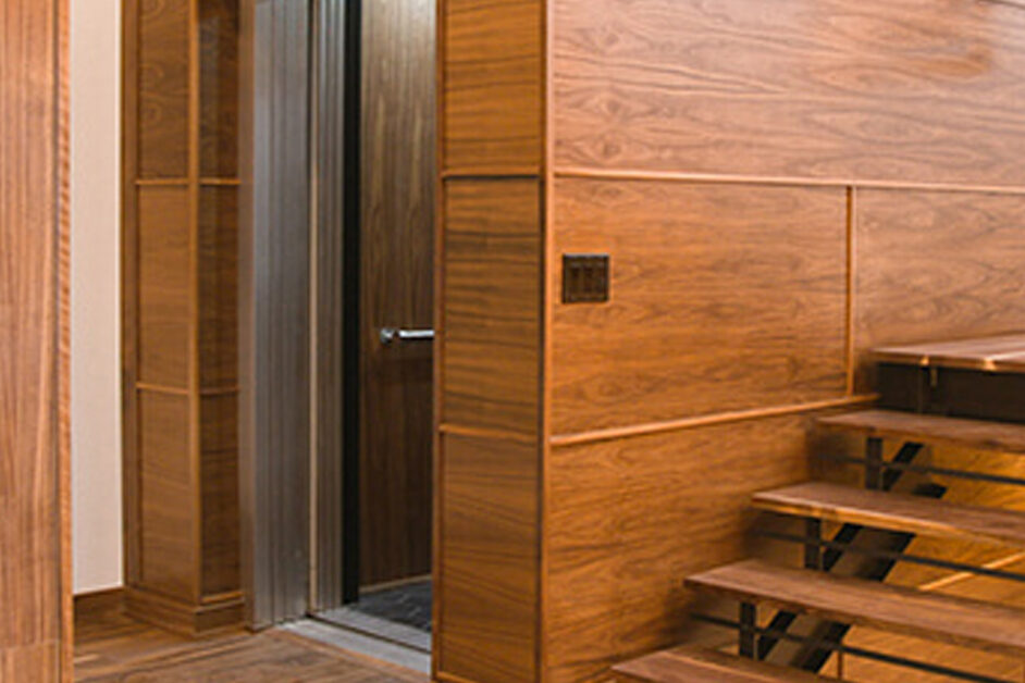 Crown Elevator Graraventa LIft home elevator in a luxury home