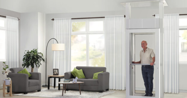 crown-elevator-age-in-place-solutions Crown Elevator Age in Place space saving home elevator