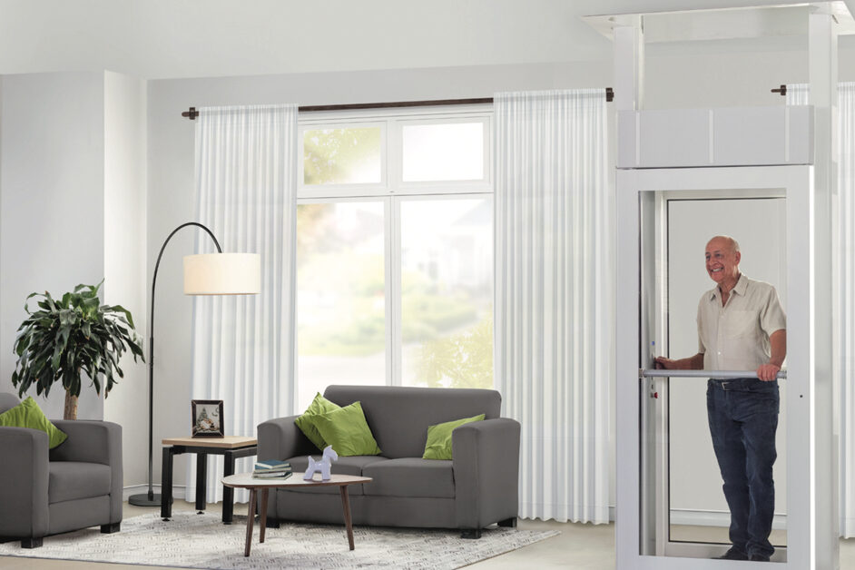 Crown Elevator Age in Place space saving home elevator