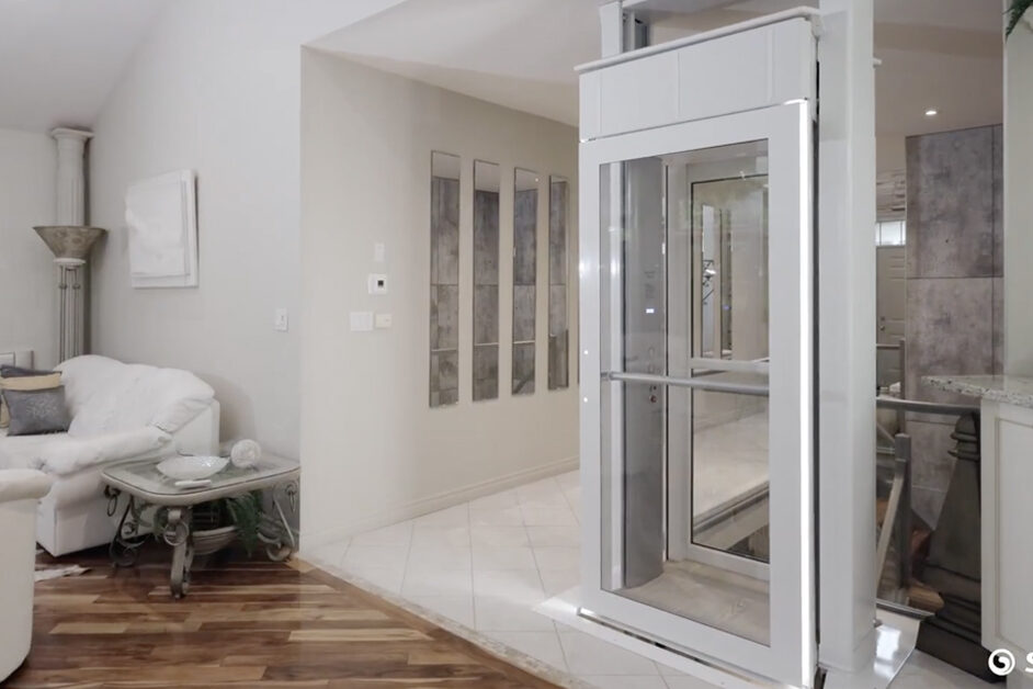 Crown Elevator NJ and Savaria Luma Lift in living room